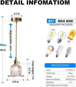 Unique decorative light purple pendant light glass chandelier light