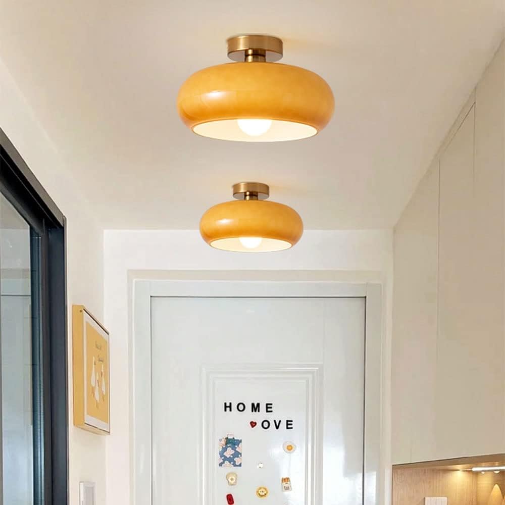 10.6inch ceiling light orange hallway light iron restaurant light
