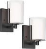 2 modern wall light black vanity lights glass bathroom light