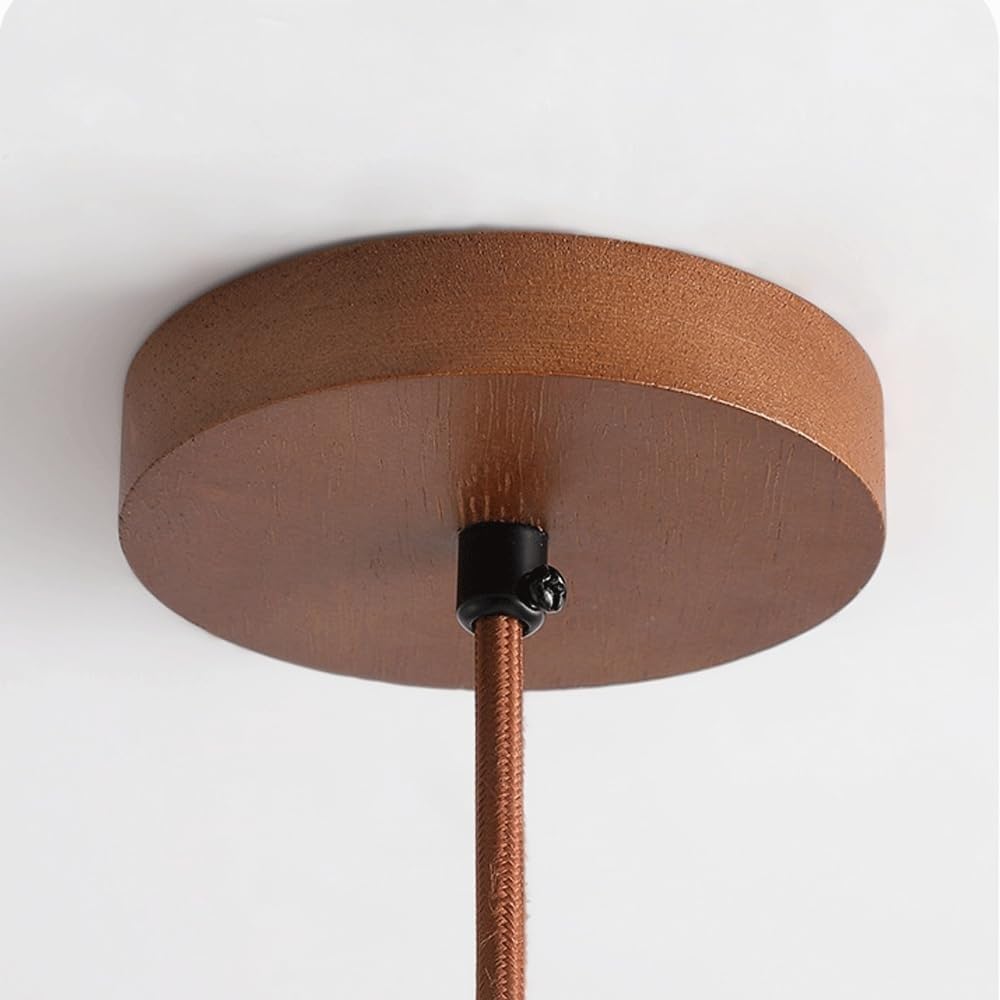 Modern pendant light yellow kitchen light wood hanging light