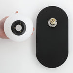 Set of 2 vanity light black mount light glass, metal wall light