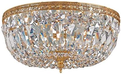 2 light flush mount light brass ceiling light metal kitchen light