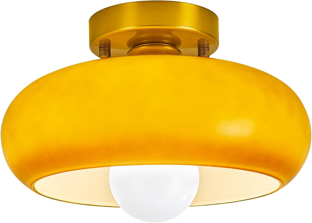 11.02 inch bedroom light brown ceiling light glass kitchen light