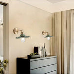 Industrial doorway light green wall light glass bathroom light