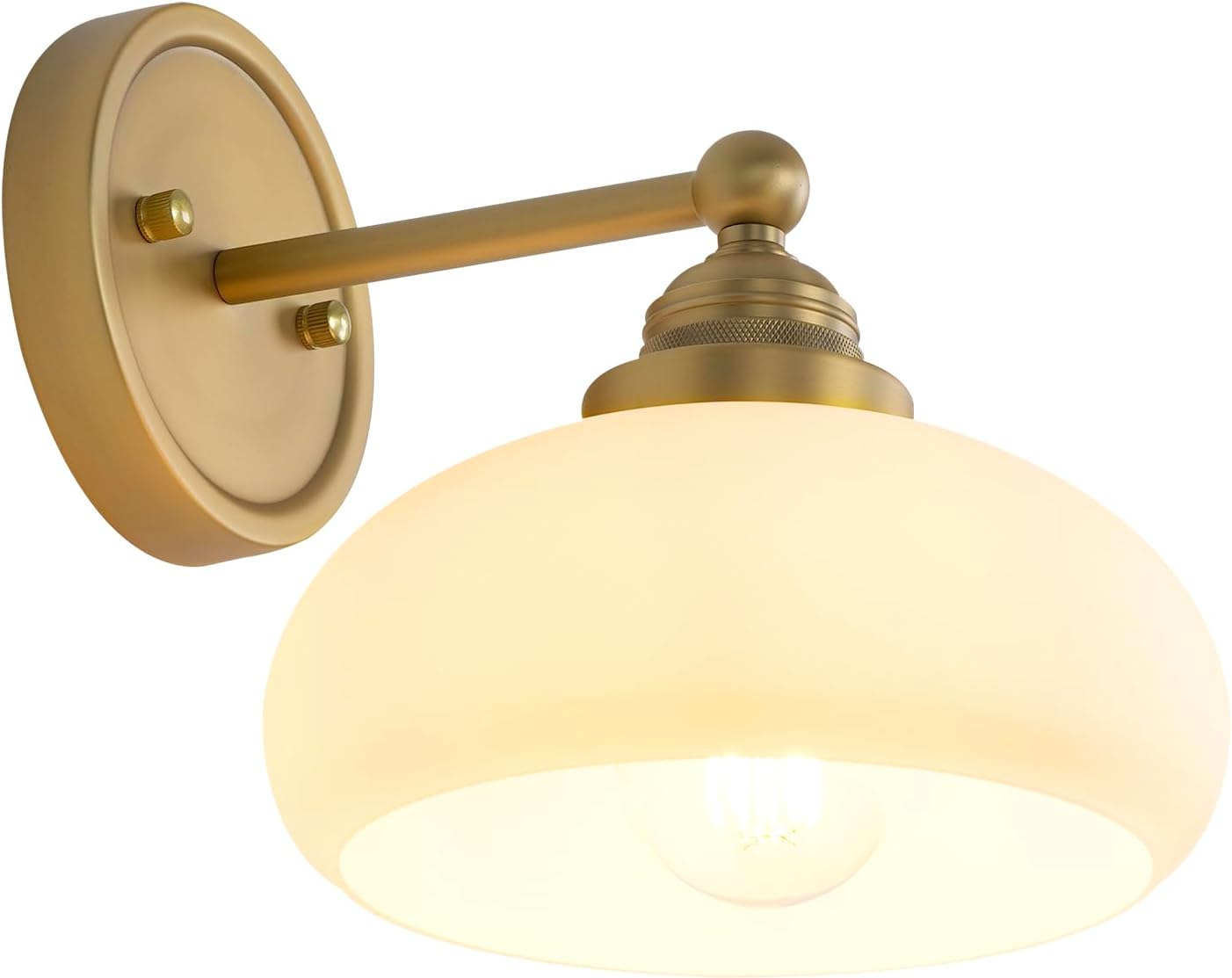 1-light vanity light antique stairwells light glass, metal wall light