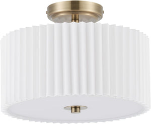 2-light drum light bronze bedroom light fabric, metal ceiling light