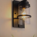 1-light vanity light sandy black wall light glass, iron bedroom light