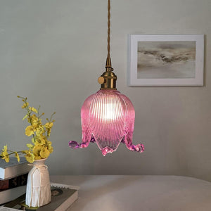 Unique decorative light purple pendant light glass chandelier light