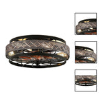 18” Bedroom ceiling fans black lighting with ceiling fan metal low ceiling fans