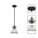 1 Light hanging light palladian bronze island lights  alloy steel pendant lighting