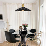 9.8 Inch hanging light black pendant light metal kitchen lights