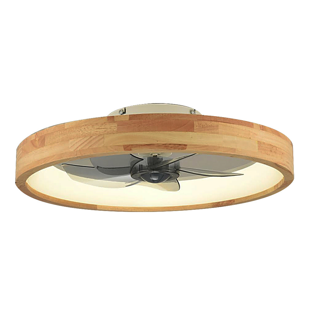 20” Light weight ceiling fan wood ceiling fan with wood light flush mo ...