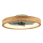 20” Light weight ceiling fan wood ceiling fan with wood light  flush mount low profile fan