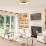 20” Light weight ceiling fan wood ceiling fan with wood light  flush mount low profile fan