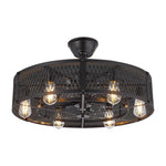 26” Modern style ceiling fan black bedroom ceiling fans plastic fan and light