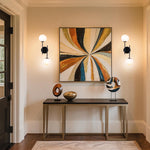 2 Light lights in walls black wall light fixture glass, metal wall lighting