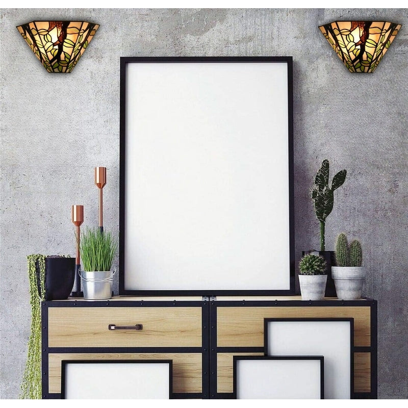 1-Light Vintage wall sconce black hallway lights glass, metal kitchen lights