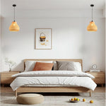 1-Light pendant light black hangable light Bamboo island lights