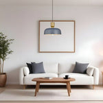 1 Pack hanging lights blue kitchen island lights metal pendant lights