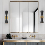 2 Light bedroom light on wall black wall sconce metalwall lamps