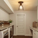 1-Light lighting fixtures matte black light and bulbs aluminum metal ceiling lamp