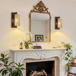 Modern led light iron shade lamp brass bronze bathroom light