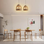 2 Light hanging light rattan kitchen lights rattan pendant light