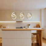 1 Pack island lights aluminum Iron led chandelier gold hanging light fixture