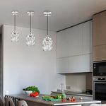 3 Pack light bulb nickel light fixture Crystal pendant light