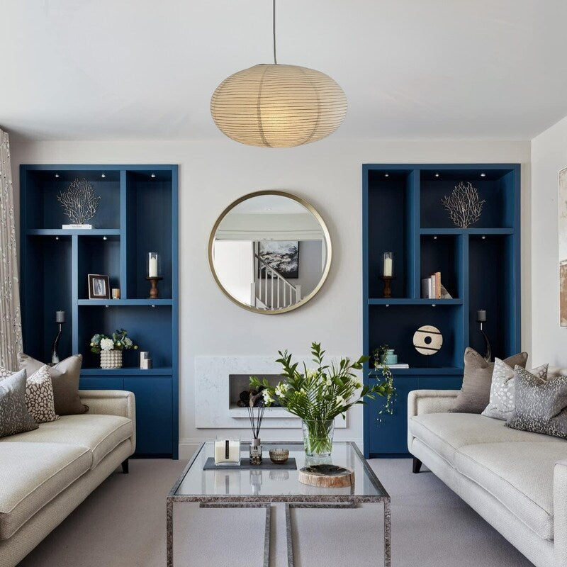 2- Pack lantern lights white paper light paper, metal decor lights