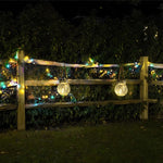 2 Pack LED solar light silver garden light stainless steel, glass christmas light