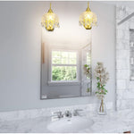 2-Pack wall lights gold sconce lights glass, metal, crystal hallway lights