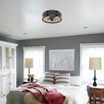 2 light vintage bedroom lights black fixture light glass ceiling light