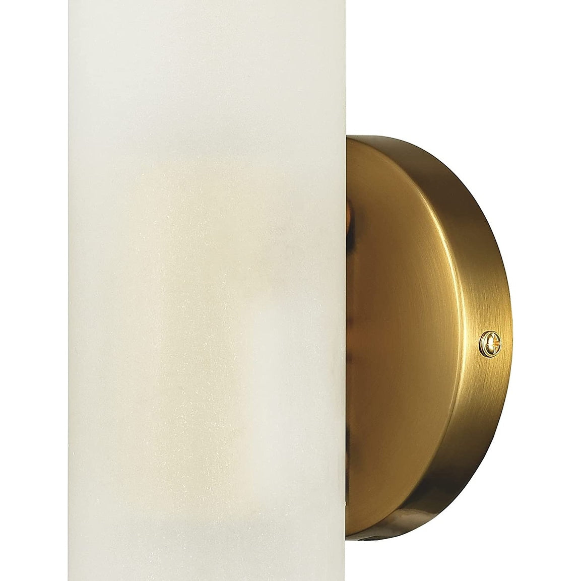 2 pack cylinder sconce white glass vanity light brass wall lighting fixture