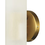 2 pack cylinder sconce white glass vanity light brass wall lighting fixture