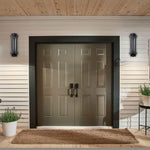 21 Inch porch lights black wall lights aluminum, glass lantern lights