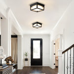 125w porch light Aluminum Polycarbonate flush ceiling lamp Black fixture lights