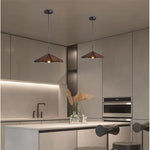 3-Pack kitchen light black pendant light wood dining lights