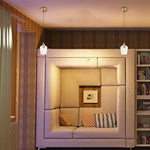 3 Packs pendant light  gold light fixtures glass, metal bedroom light