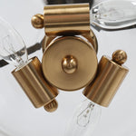 3 light black gold chandelier bell glass hanging light kitchen island pendant lamp