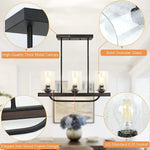 3 light rust chandelier flush mount ceiling hanging light fixture vintage glass pendant light