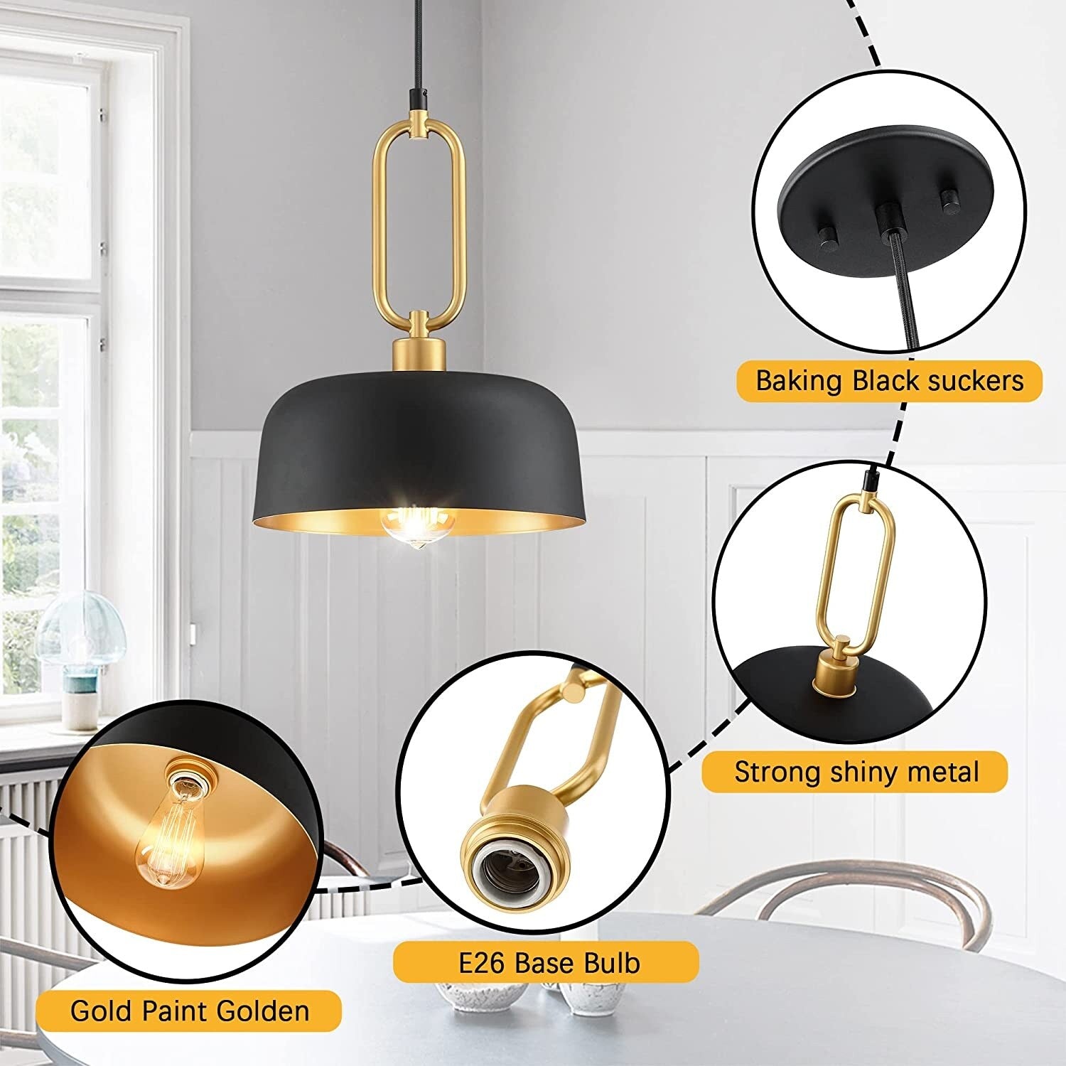3 pack industrial pendant light fixture black metal hanging lamp island dining chandeliers