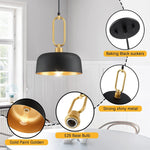 3 pack industrial pendant light fixture black metal hanging lamp island dining chandeliers