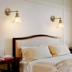 1  Pack wall sconces gold light wall bedroom glass, metal wall lighting