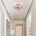 Modern bulb light glass ceiling light gold ceiling mount flush light