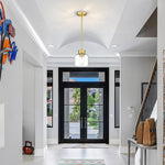 2-pack hanging fixture metal glass kitchen island brass pendant light