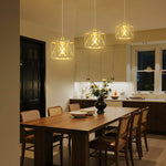 2 Pack hanging light gold kitchen lighting metal  pendant light