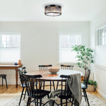 Industrial flush mount metal ceiling light  black kitchen lights