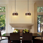 Pendant bedside lamp black ceiling fixture wood natural hanging light