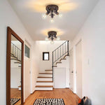 3 light kitchen lighting metal light fixture black ceiling light